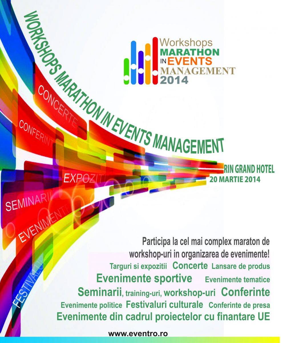 Maraton de workshop-uri în domeniul organizării de evenimente